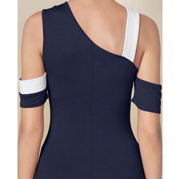 VENUS NAVY BLUE WHITE TOP - Picture 2 of 3